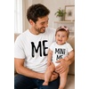 image:imageTstars Papa Bear Dad Baby Matching Shirt Bodysuit Funny Fathers Day Set  Soft cotton matching daddy and me set great for Fathers Day new dad baby shower family photo giftMini Me Dad White  Son White