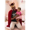 image:imageTstars Papa Bear Dad Baby Matching Shirt Bodysuit Funny Fathers Day Set  Soft cotton matching daddy and me set great for Fathers Day new dad baby shower family photo giftPrincess Man Black  Baby Wow Pink