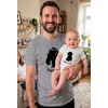 image:imageTstars Papa Bear Dad Baby Matching Shirt Bodysuit Funny Fathers Day Set  Soft cotton matching daddy and me set great for Fathers Day new dad baby shower family photo giftPapa Bear  Dad Gray  Baby GrayWhite