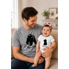 image:imageTstars Papa Bear Dad Baby Matching Shirt Bodysuit Funny Fathers Day Set  Soft cotton matching daddy and me set great for Fathers Day new dad baby shower family photo giftPapa Bear  Dad Gray  Baby GrayWhite