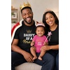 image:imageTstars Papa Bear Dad Baby Matching Shirt Bodysuit Funny Fathers Day Set  Soft cotton matching daddy and me set great for Fathers Day new dad baby shower family photo giftPrincess Man Black  Baby Wow Pink
