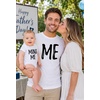 image:imageTstars Papa Bear Dad Baby Matching Shirt Bodysuit Funny Fathers Day Set  Soft cotton matching daddy and me set great for Fathers Day new dad baby shower family photo giftMini Me Dad White  Son White