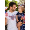 image:imageTstars Papa Bear Dad Baby Matching Shirt Bodysuit Funny Fathers Day Set  Soft cotton matching daddy and me set great for Fathers Day new dad baby shower family photo giftAll American  White Dad  Navy Baby