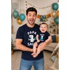 image:imageTstars Papa Bear Dad Baby Matching Shirt Bodysuit Funny Fathers Day Set  Soft cotton matching daddy and me set great for Fathers Day new dad baby shower family photo giftPapasaur Navy  Baby Navy