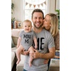 image:imageTstars Papa Bear Dad Baby Matching Shirt Bodysuit Funny Fathers Day Set  Soft cotton matching daddy and me set great for Fathers Day new dad baby shower family photo giftMini Me Dad Gray  Son Gray
