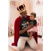 image:imageTstars Papa Bear Dad Baby Matching Shirt Bodysuit Funny Fathers Day Set  Soft cotton matching daddy and me set great for Fathers Day new dad baby shower family photo giftPrincess Man Black  Baby Black