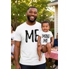 image:imageTstars Papa Bear Dad Baby Matching Shirt Bodysuit Funny Fathers Day Set  Soft cotton matching daddy and me set great for Fathers Day new dad baby shower family photo giftMini Me Dad White  Son White