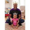 image:imageTstars Papa Bear Dad Baby Matching Shirt Bodysuit Funny Fathers Day Set  Soft cotton matching daddy and me set great for Fathers Day new dad baby shower family photo giftPrincess Man Black  Baby Wow Pink