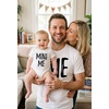 image:imageTstars Papa Bear Dad Baby Matching Shirt Bodysuit Funny Fathers Day Set  Soft cotton matching daddy and me set great for Fathers Day new dad baby shower family photo giftMini Me Dad White  Son White