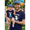 image:imageTstars Papa Bear Dad Baby Matching Shirt Bodysuit Funny Fathers Day Set  Soft cotton matching daddy and me set great for Fathers Day new dad baby shower family photo giftPapasaur Navy  Baby Navy