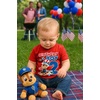image:imageTstars Paw Patrol Chase 2nd Birthday Shirt Toddler Boy 2 Year Old Tee  Soft licensed Chase tee for turning two great for 2nd birthday pup party two year old boy photo giftUsa 2nd  Red