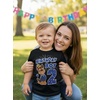 image:imageTstars Paw Patrol Chase 2nd Birthday Shirt Toddler Boy 2 Year Old Tee  Soft licensed Chase tee for turning two great for 2nd birthday pup party two year old boy photo gift2nd Birthday  Black