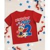 image:imageTstars Paw Patrol Chase 2nd Birthday Shirt Toddler Boy 2 Year Old Tee  Soft licensed Chase tee for turning two great for 2nd birthday pup party two year old boy photo giftUsa 2nd  Red