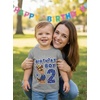 image:imageTstars Paw Patrol Chase 2nd Birthday Shirt Toddler Boy 2 Year Old Tee  Soft licensed Chase tee for turning two great for 2nd birthday pup party two year old boy photo gift2nd Birthday  Gray