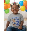 image:imageTstars Paw Patrol Chase 2nd Birthday Shirt Toddler Boy 2 Year Old Tee  Soft licensed Chase tee for turning two great for 2nd birthday pup party two year old boy photo gift2nd Birthday  Gray