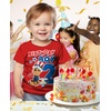 image:imageTstars Paw Patrol Chase 2nd Birthday Shirt Toddler Boy 2 Year Old Tee  Soft licensed Chase tee for turning two great for 2nd birthday pup party two year old boy photo giftUsa 2nd  Red