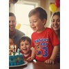 image:imageTstars Paw Patrol Chase 3rd Birthday Shirt Toddler Boy 3 Year Old Tee  Soft licensed Chase tee for turning three great for 3rd birthday pup party three year old boy gift3rd Birthday  Red