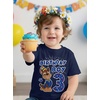 image:imageTstars Paw Patrol Chase 3rd Birthday Shirt Toddler Boy 3 Year Old Tee  Soft licensed Chase tee for turning three great for 3rd birthday pup party three year old boy gift3rd Birthday  Navy