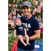 image:imageTstars USA Flag American 4th of July Dad amp Baby Matching Outfits Dad Navy MediumBaby Navy 18M 1218M