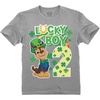 image:imageTstars Paw Patrol Chase 2nd Birthday Shirt Toddler Boy 2 Year Old Tee  Soft licensed Chase tee for turning two great for 2nd birthday pup party two year old boy photo giftSt Patrick 2nd  Gray